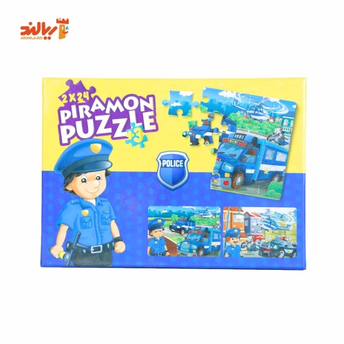 پازل 24 قطعه فومی پلیس پیرامون بسته 2 عددی